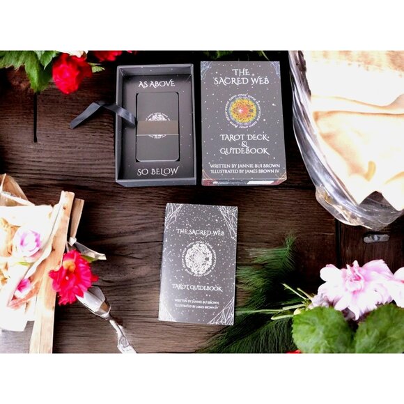 The Sacred Web Tarot by Jannie Bui Brown, Complete Deck and Guidebook NEW - Picture 1 of 12